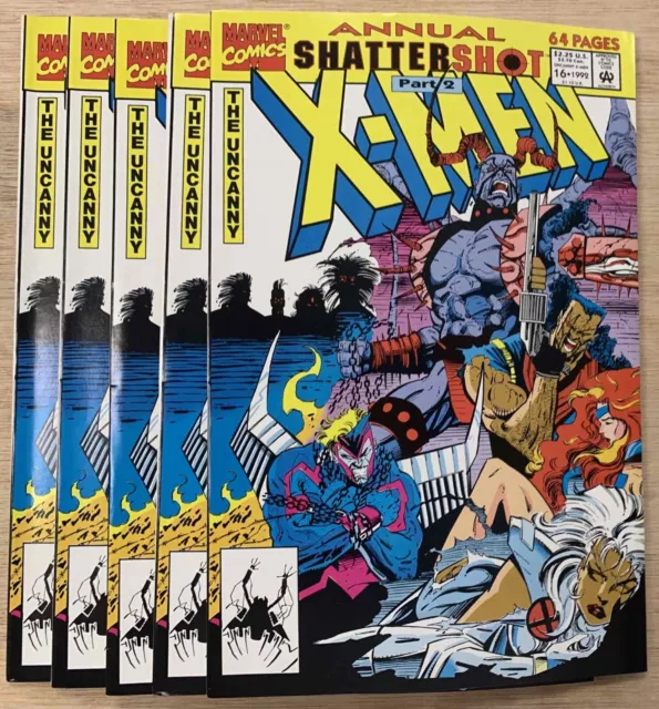 5 LOT UNCANNY X-MEN ANNUAL Vol 1 #16 (1992) VF-NM