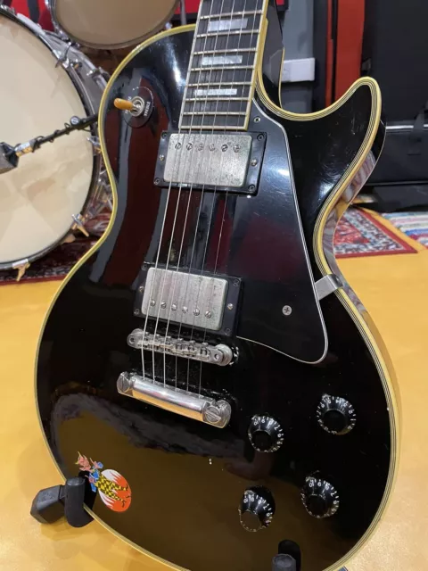2002 Gibson Custom Shop Art & Historic '68 Les Paul Custom Guitar (Black Ebony) 3