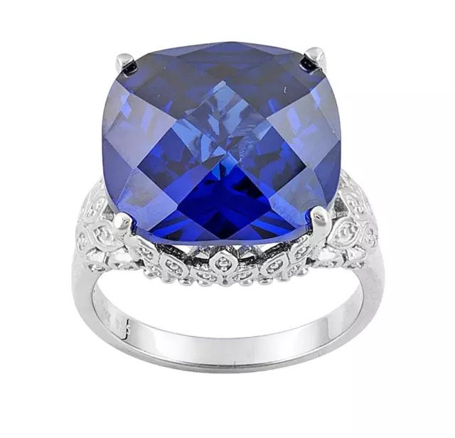 Charles Winston Bella Luce Tanzanite 30.0Ctw Sterling Silver Statement Ring Nwt