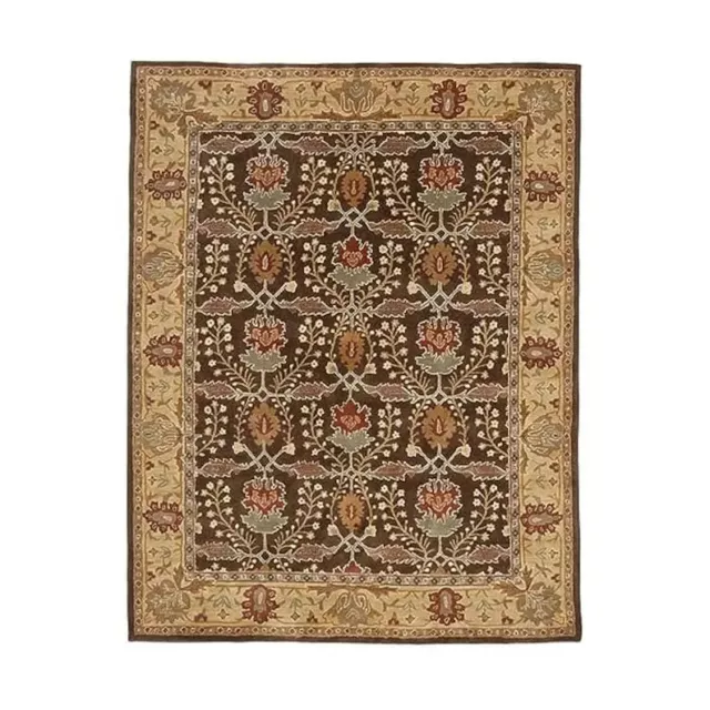 Brandon Brown Oriental Oushak Hand-Tufted 100% Wool Area Rug Carpet