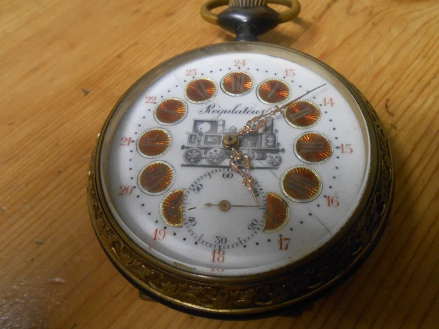 Ancienne Grosse Montre De Bord Ou Régulateur - Occasion - Montre De Poche Vintage - Sans Marque - À Vérifier Sur Photos