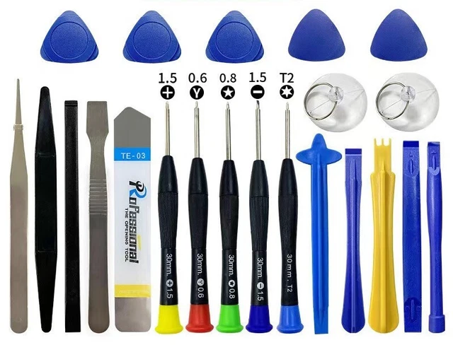 22 in 1 Cell Phone Repair Opening Pry Disassemble Tools Set Spudger Tweezer Kit