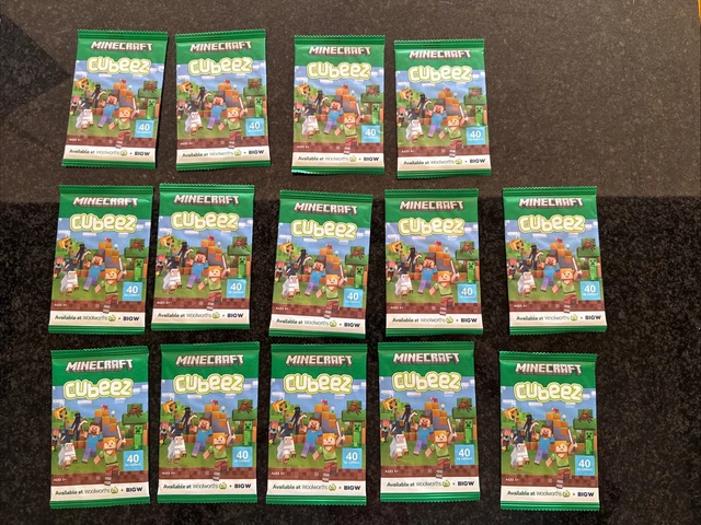 NEW MINECRAFT CUBEEZ 2025 Woolworths x 14 Unopened Packs $8.00 ...