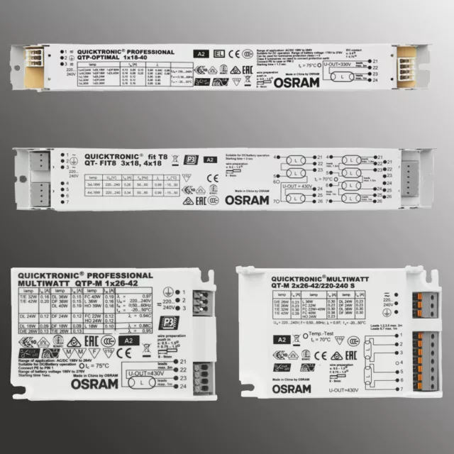 OSRAM Vorschaltgerät EVG KVG EVG elektronisch Leuchte Multiwatt Universal QT QTP