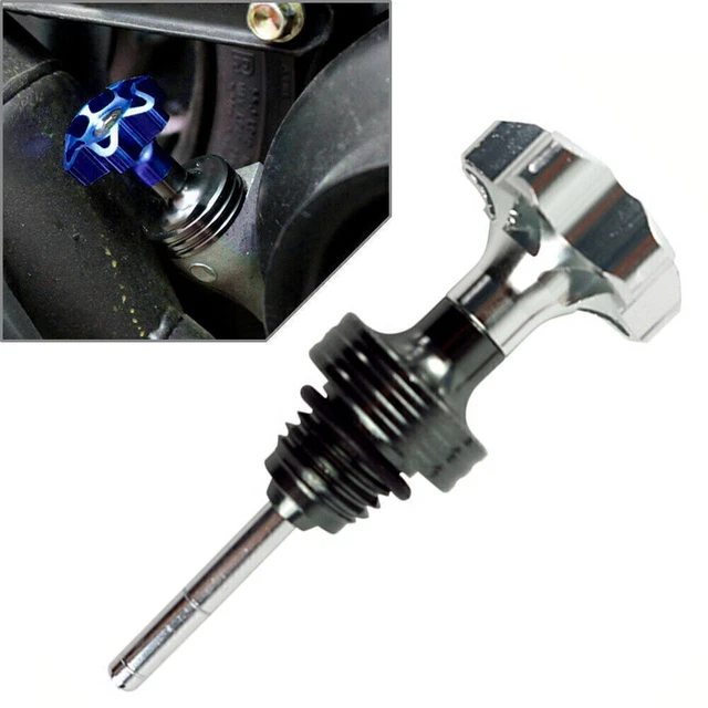 Silver Motorcycle Engine Oil Tank Dipstick For 125cc ATV Pit Dirt Bike Go Kart