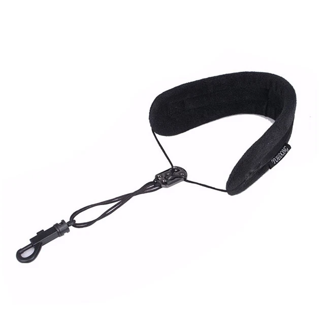 Soft Leather Saxophone Neck Strap Superior Comfort for Extended Playing