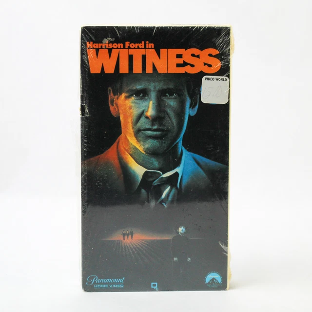 WITNESS VHS 1985 Paramount Home Video Harrison Ford Action Thriller