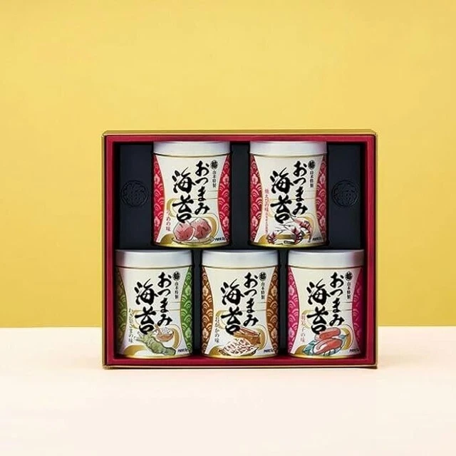 Yamamoto Nori Store 5 cans assortment of snack seaweed Sea Urchin flavor etc