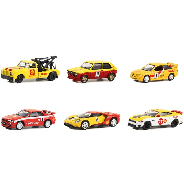 "Shell Oil Special Edition" 6 piece Set Series 1 1/64 Diecast Model Cars by G...