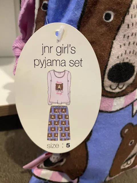 BNWT Girls Peter Alexander Winter Pyjamas, Size 5