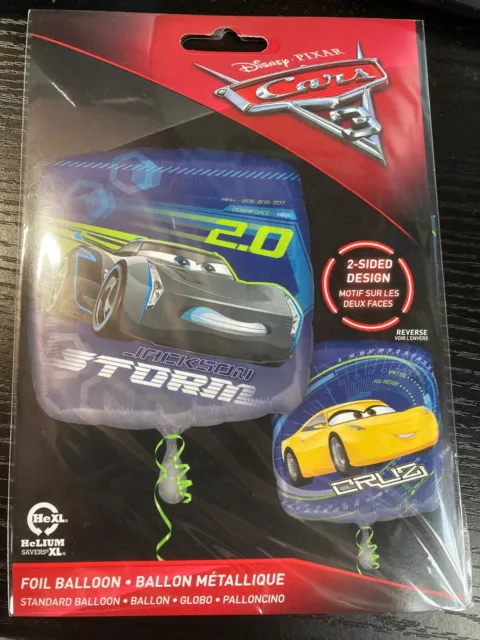 Pixar CARS 2-Sided Foil Balloon 17 inch Jackson Storm Cruz