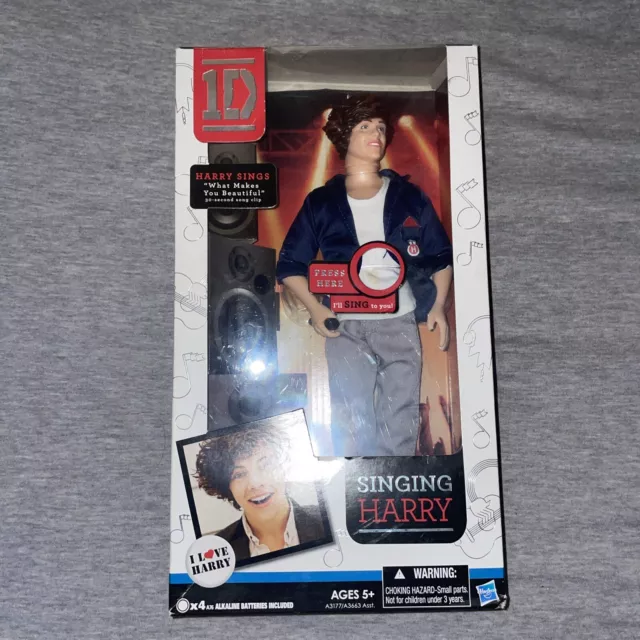 One Direction Harry Styles Singing Harry 12" Doll 1D Hasbro 2011 NEW IN BOX 2012