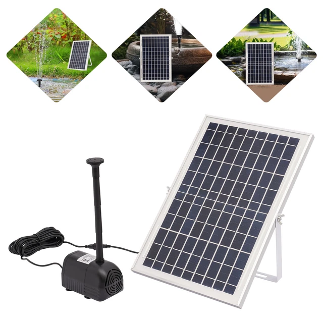 SOLAR SPRINGBRUNNEN,1000L/H TEICHPUMPE Gartenteich Wasserspiel
