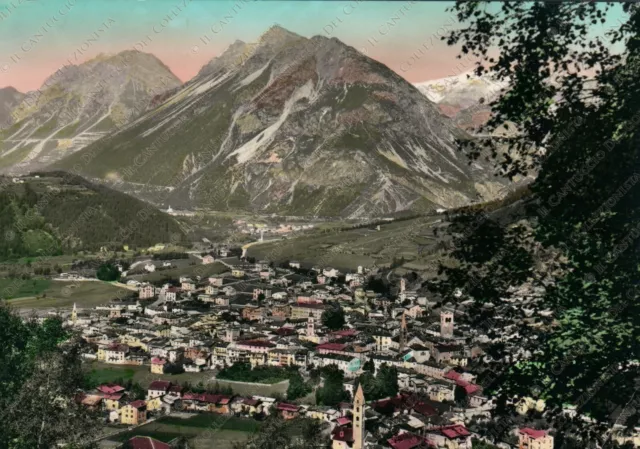 1953 BORMIO Panorama montagna valle Sondrio Cartolina