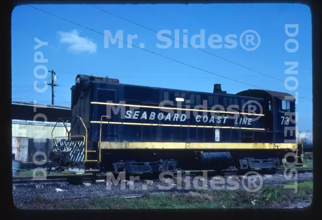 Original Slide SCL Seaboard Coast Line Baldwin DS4-4-1000 73 Tampa FL 1980-NICE!