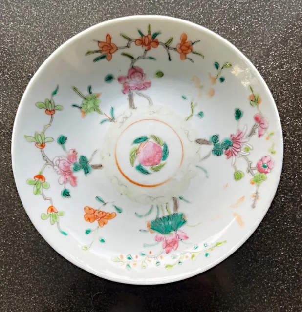 antique chinese famille rose plate