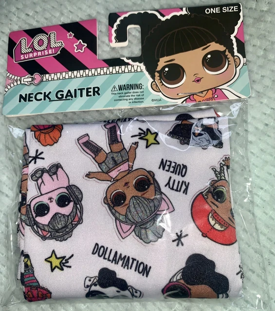 L.O.L. Surprise! Neck Gaiter Legacy Youth One Size Face Mask ￼ ￼NIP ￼ Childs