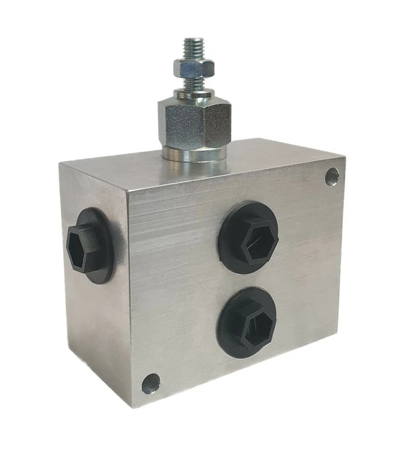 Piastra di base 1x NG06 (CETOP 3), alluminio, con valvola di limitazione pressione DBV