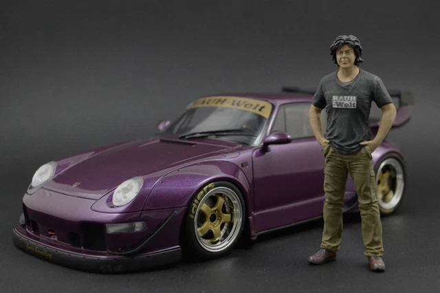 American Diorama 1:18 Leyenda de RWB Akira Nakai San cifra #1 con