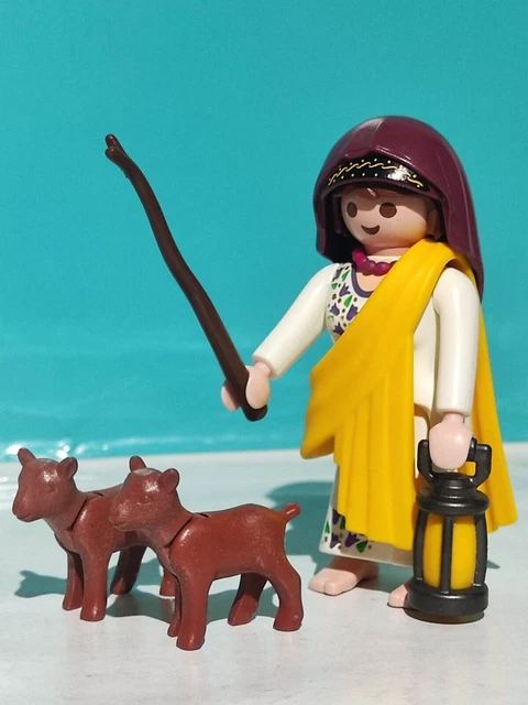 Figurines Playmobil Berger Avec Chèvres Et Moutons - Réf. 5719, 4884, 3996, Occasion