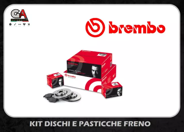 Kit Dischi Freno Brembo E Pastiglie Brembo Fiat Grande Punto 1.3 Mjet 66 Kw Ant