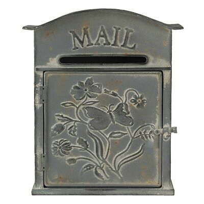 Wandbriefkasten Antik Briefkasten Landhausstil Postbox Wandpostkasten Metall 