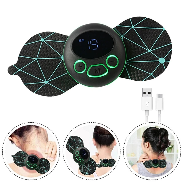 Masajeador de cuello pegatina de masaje carga USB 15 X 7 cm 19 niveles masajeador cervical