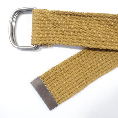 Avoria Donna Uomo Doppio Anello Cintura di Tela Stile Militare 114cm lungo Casual 