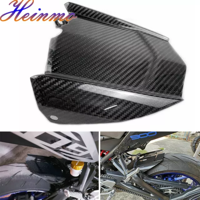 For FZ-09 FZ09 MT09 2014-2020 XSR 900 Carbon Fiber Rear Hugger Fender Mudguard