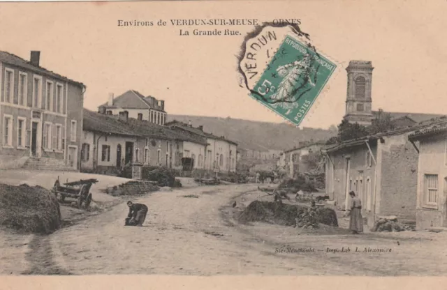 CPA 55 Environs de VERDUN sur MEUSE - ORNES La Grande Rue