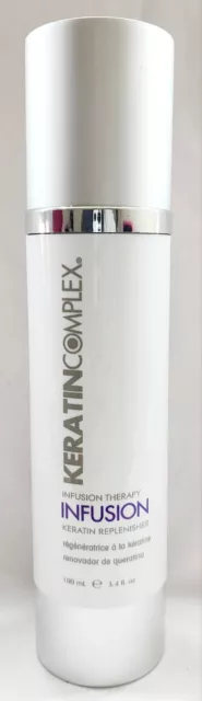 Keratin Complex INFUSION Therapy Replenisher Revitalize Hair 3.4 oz/100mL New