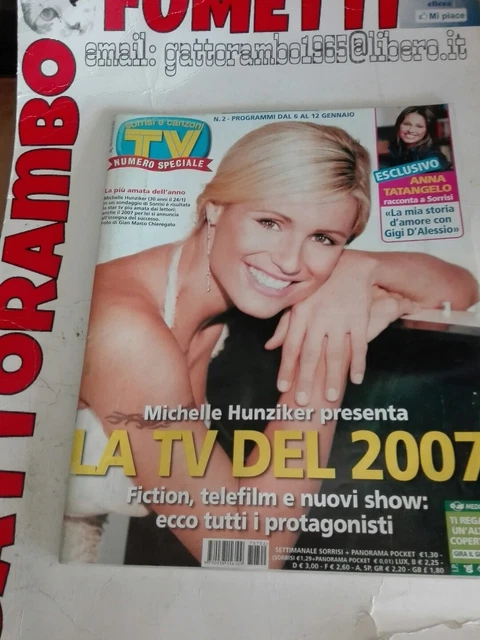 TV SORRISI E Canzoni n.2 Michelle Hunziker anno 2007 - Mondadori ottimo ...