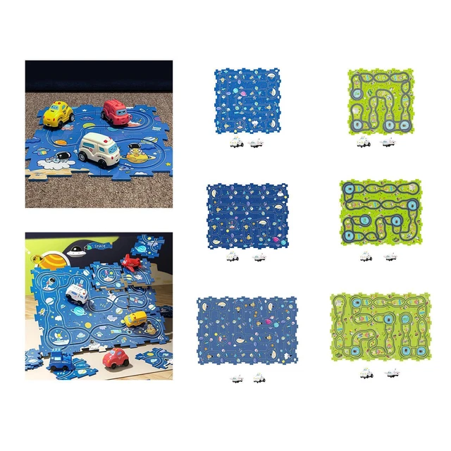 Rail Car Building Toys Jigsaw Track Building Blocks for Boy Preschool Girls
