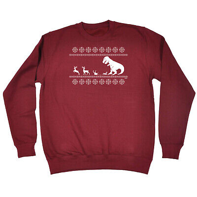 Christmas Lunch For Trex Jumper - Novelty Funny Sweatshirts Jumper Sweatshirt