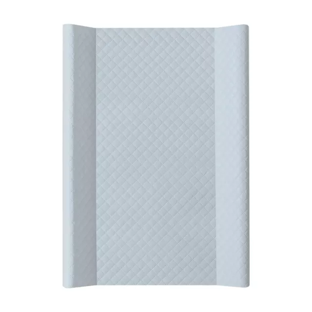 BABY NURSERY CHANGING MAT PADDED HARD BASE 70x50cm FIT COT Caro Grey