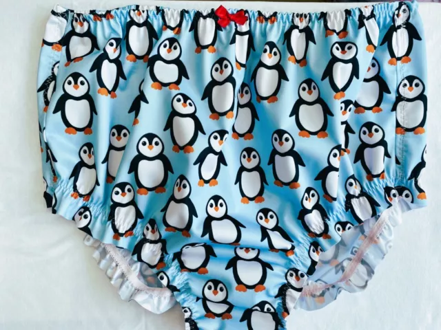 Handmade penguins diaper nappy cover panties knickers waterproof plastic ab