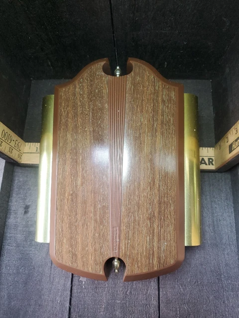 De colección Usado Nutone L-22 L22 Nogal Oro Joya Puerta Timbre Original 1963 MCM
