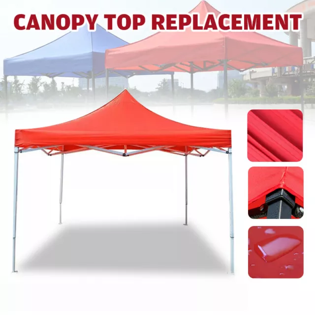2x2m 3x3m Canopy Garden BBQ Gazebo Top Cover Roof Home Replacement Fabric Tent