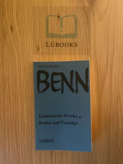 Benn Gottfried - Gesammelte Werke 4 - Reden und Vorträge | Buch | SEHR GUT