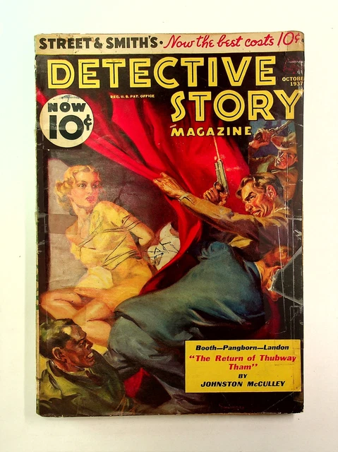 Detective Story Magazine Pulp 1st Series Oct 1 1937 Vol. 154 #6 GD