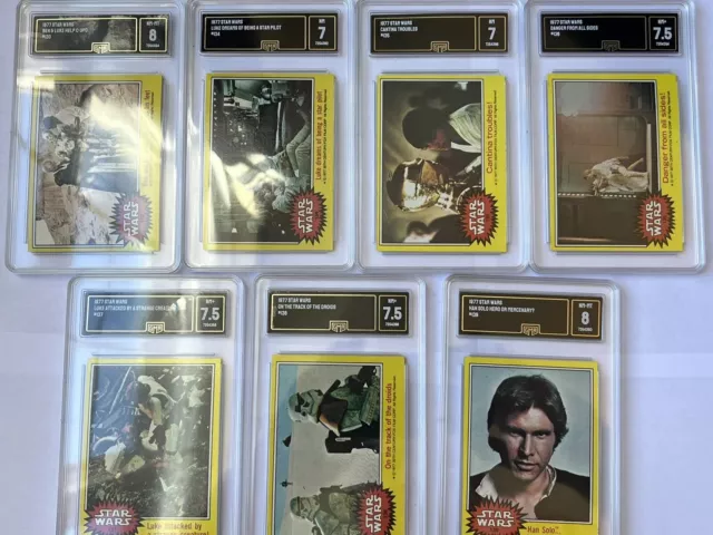 1977 Topps Star Wars Movie Yellow Series 3 Complete 66 Card Set 133-198 EX-MT MT