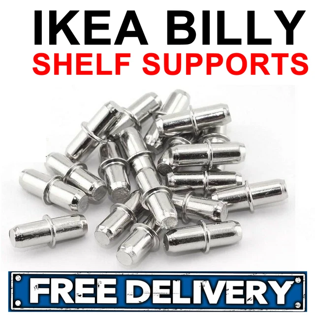 101532 IKEA BILLY SHELF SUPPORTS PINS FIXINGS PEGS METOD UTRUSTA