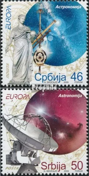 Serbia 300-301 (completa edizione) MNH 2009 Astronomia