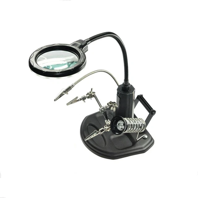 Magnifying Glass Clip Led With Lamp Pcb Circuit Board Auxiliary Tool BoardRepair