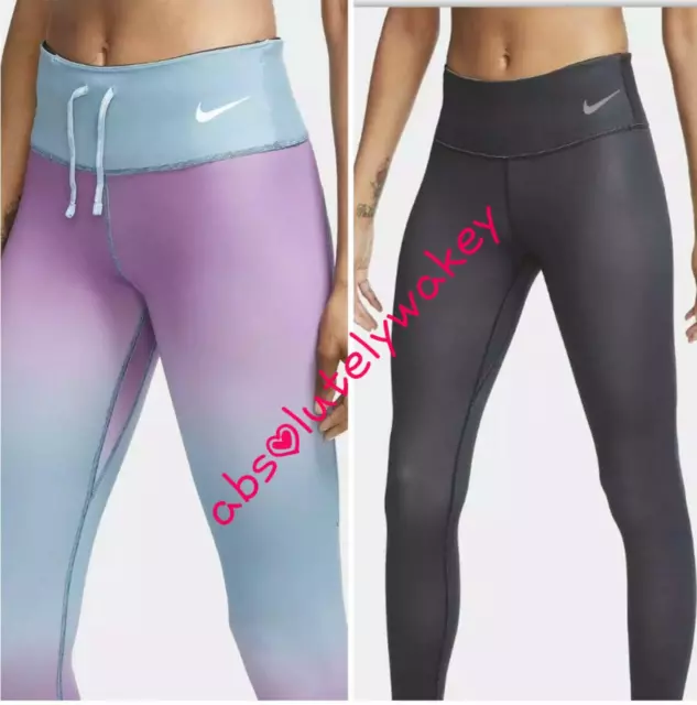 NIKE EPIC LUX Women's Mid-Rise TIGHT FIT Reversible Running Training 7/8  Tights £74.17 - PicClick UK