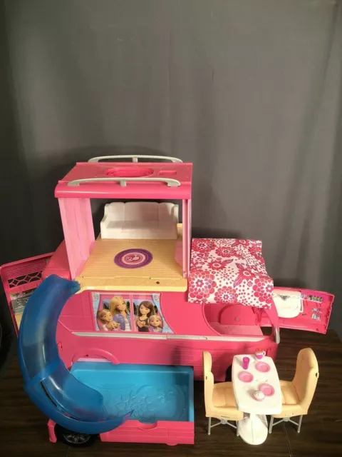 Barbie Dream Camper Van Rv Moteur Maison Avec Billard Et 2nd Histoire