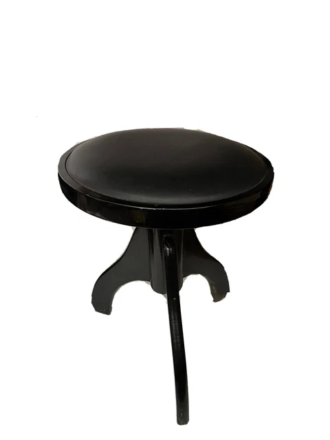 Tavolo Da Pranzo In Stile Industriale Vintage, Piano Rotondo In Legno, Altezza Regolabile 53-74 Cm, Per Soggiorno E Cucina