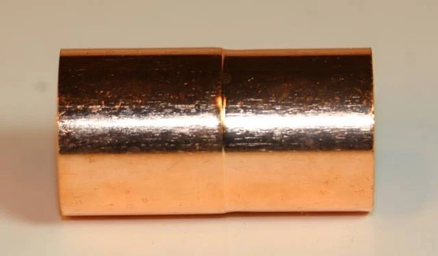Copper Coupling For 3/4" O.D. with Stop-Ring, Refrigeration, Air Conditioning