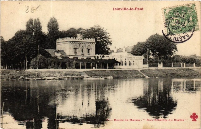 CPA JOINVILLE-le-PONT Bords de Marne Aux Bibelots du Diable (600013)