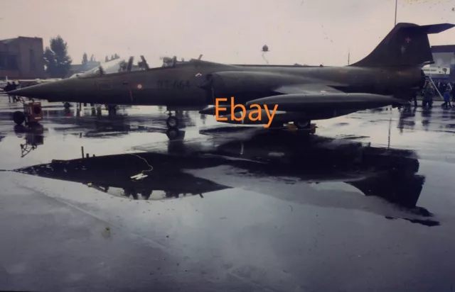 35mm Slide - Lockheed F-104 Starfighter Aircraft On Ground